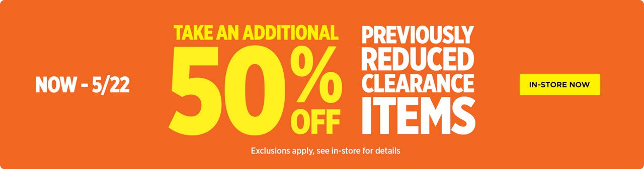 Clearance Event 5/16 - 5/18