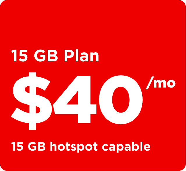 15 GB Plan for $40/mo