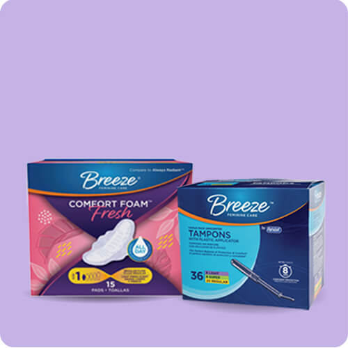 Shop Breeze maxi pads