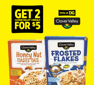 Get 2 for $5 on Cereal