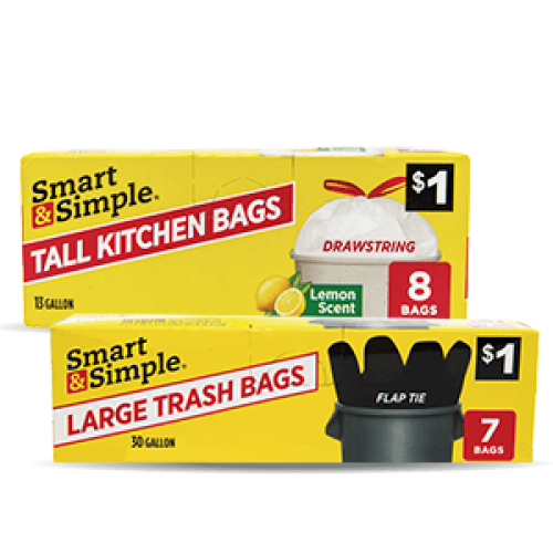 Shop Smart & Simple trash bags