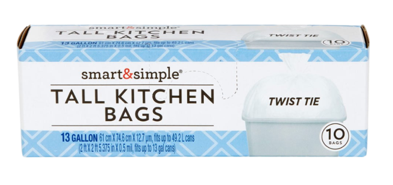Shop Smart & Simple trash bags