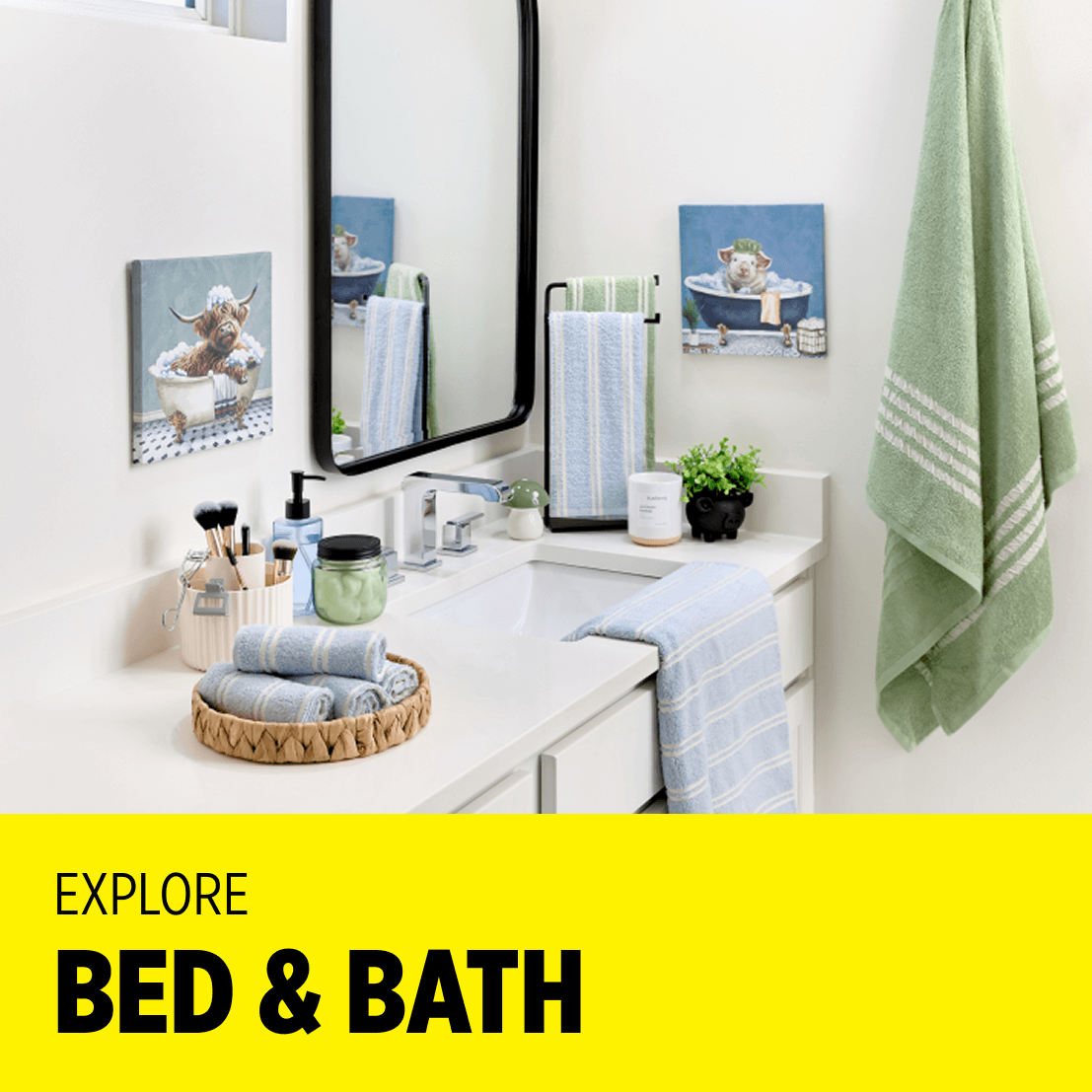 Explore Bed & Bath Finds
