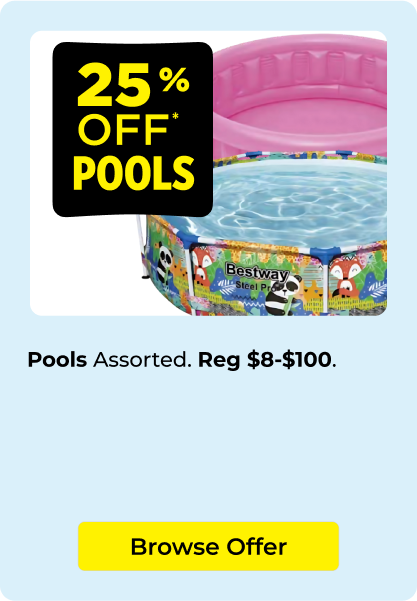 25% off pools