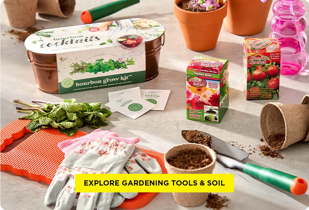 Shop gardening tools and soil