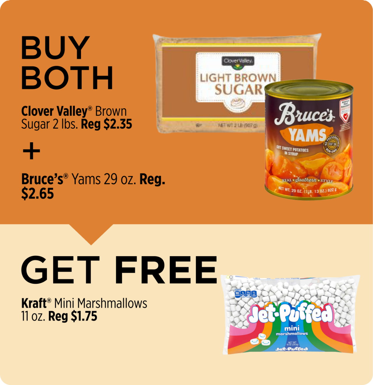 BOGO Free Sweet Potato Casserole Ingredients