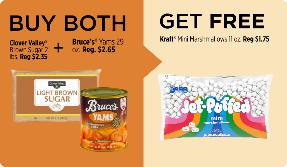 BOGO Free Sweet Potato Casserole Ingredients
