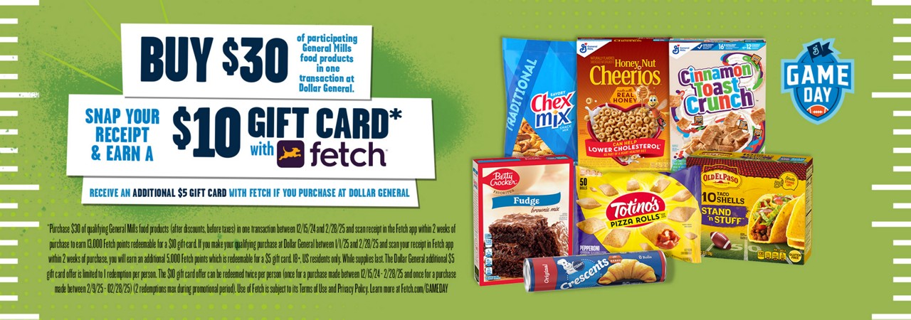 Buy $30 get $10 Fetch gift card