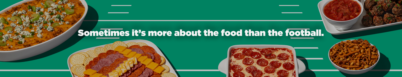 Sometimes it's more about the food than the football
