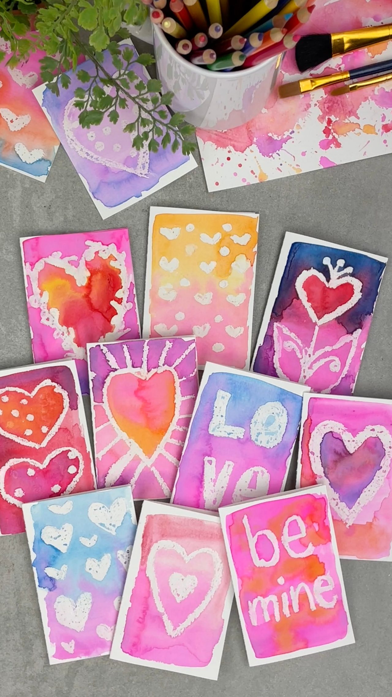 Hero Crayon Resist Valentine's