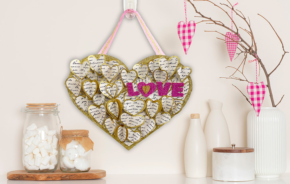 Hero Paper Hearts Wreath