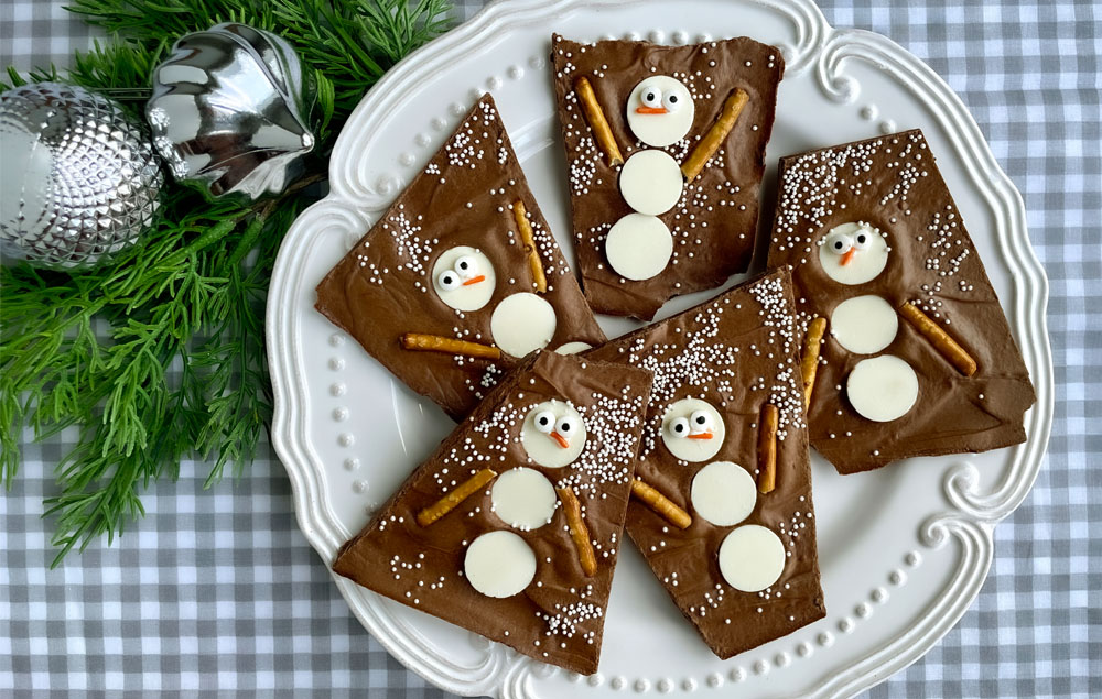 Hero Banner Snowman Chocolate Bark