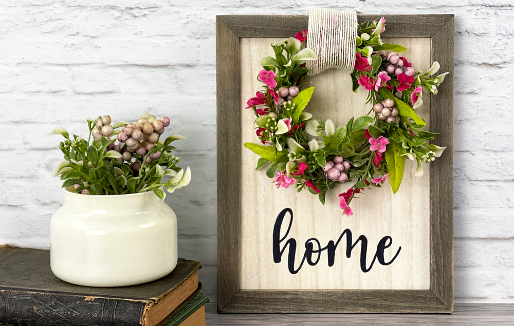 Spring Wreath Sign