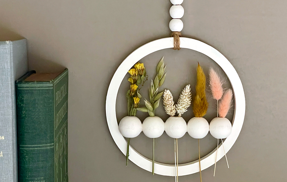 DIY Floral Hoop Wreath