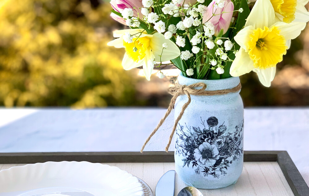 Mason Jar Flower Vase