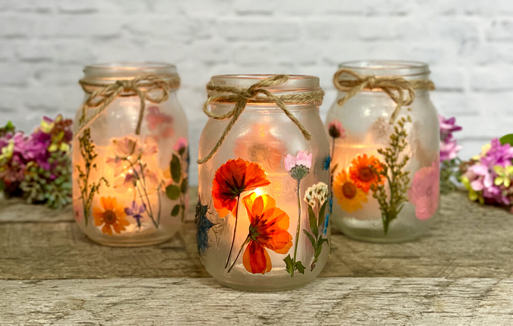 Pressed Flower Lantern