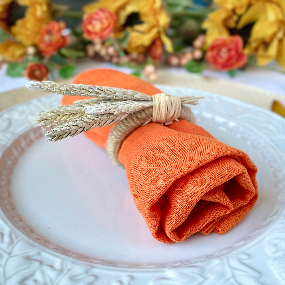 Wheat Napkin Holder Banner