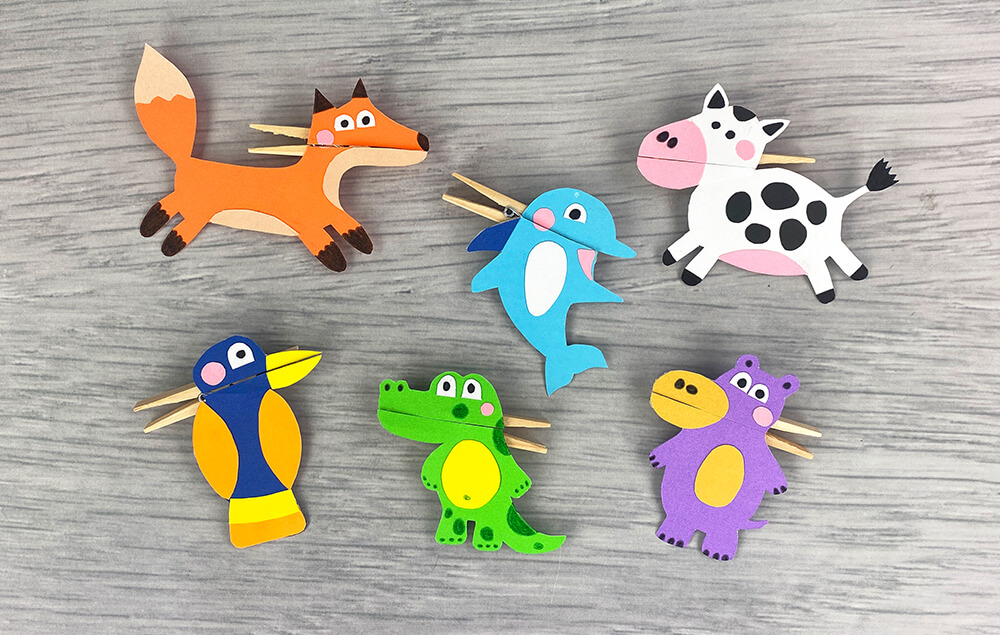 Clothespin Puppets Step 6