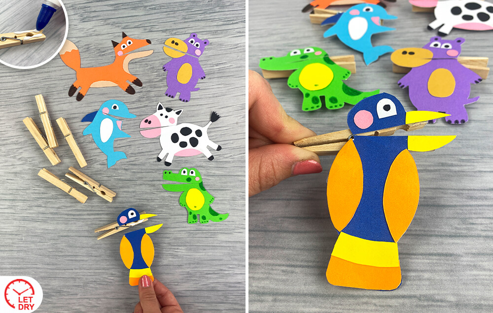 Clothespin Puppets Step 5