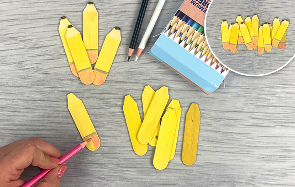 Teacher Pencil Holder and Pencil Toppers Step 2