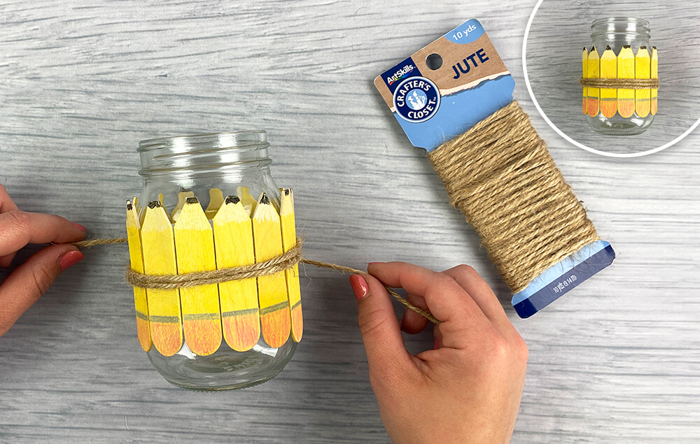 Teacher Pencil Holder and Pencil Toppers Step 4