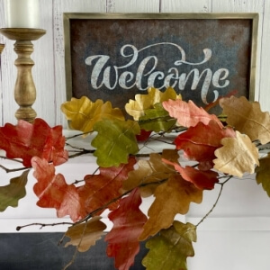 DIY Paper Leaf Garland