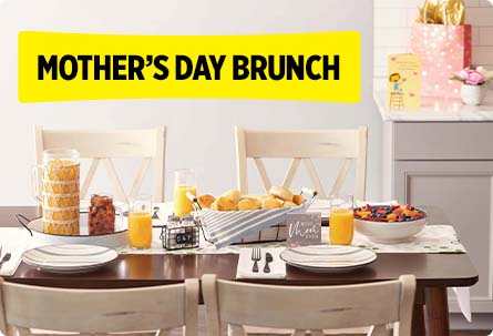 Shop Now for supplies for Mother's Day Brunch