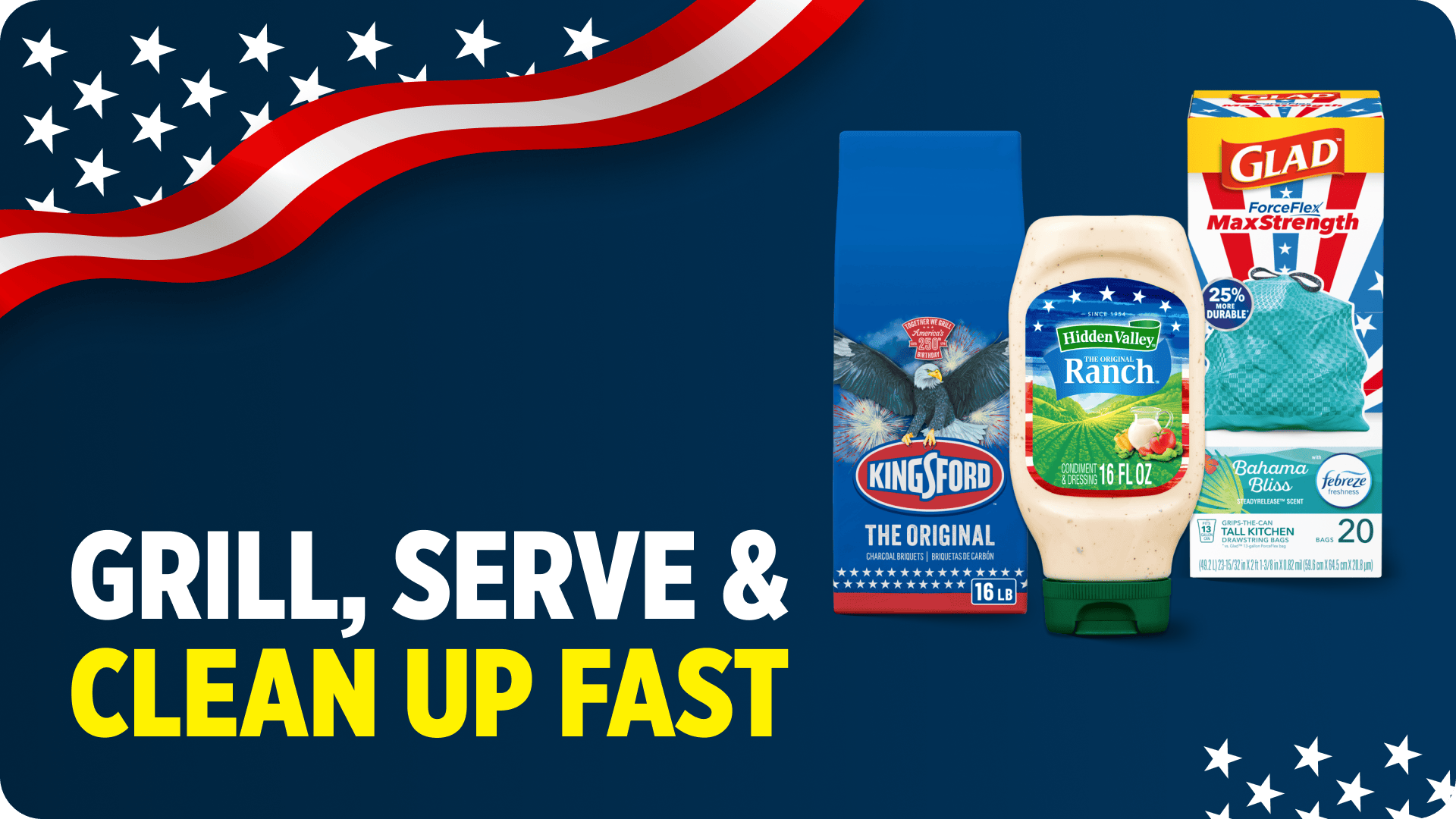 Grill, Serve, & Clean Up Fast