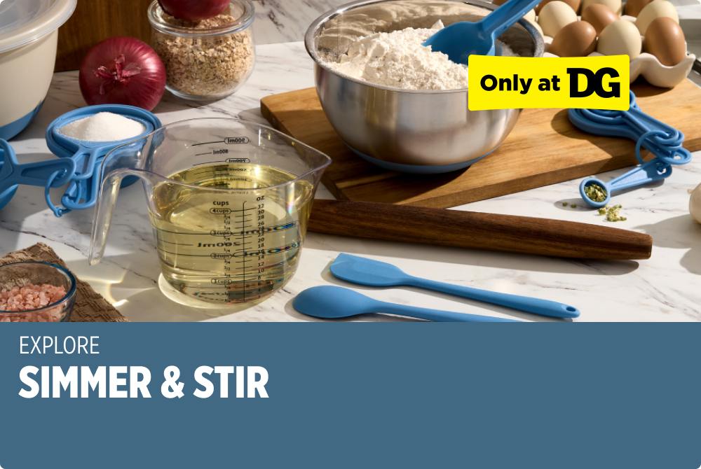 Explore Simmer & Stir — Only at DG