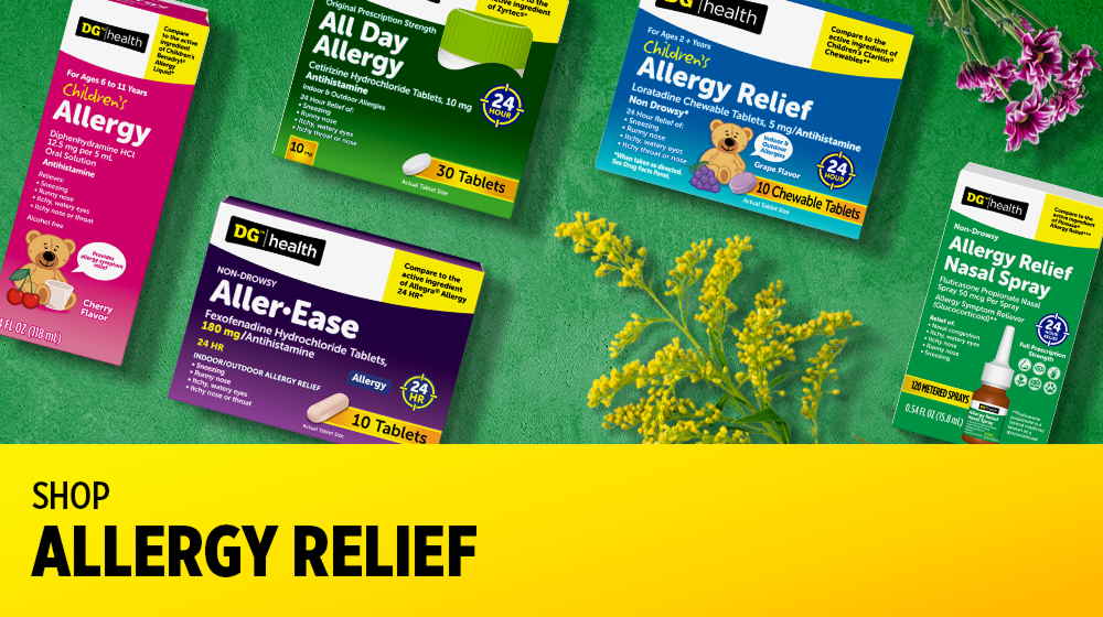 Shop Allergy Relief at Dollar General