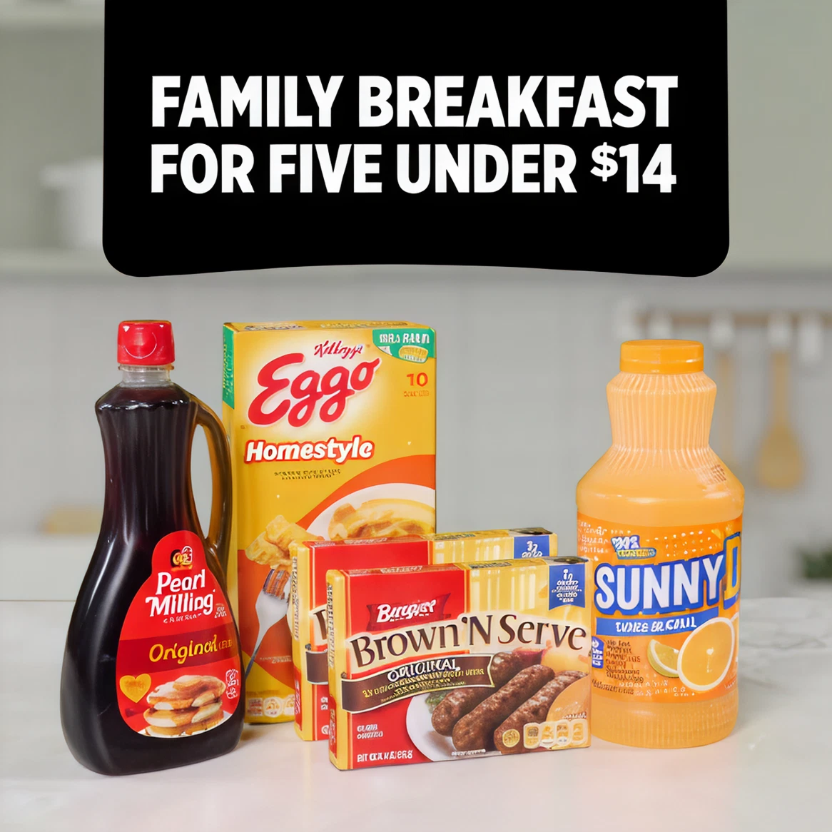 More Ways to Stretch Your Budget with Family Breakfast for Five Under $14