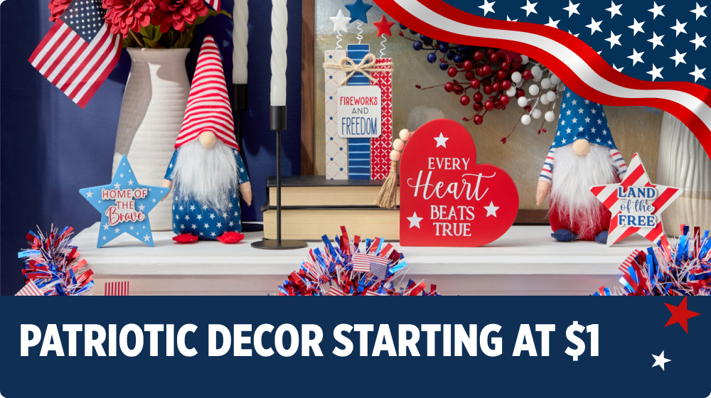 Patriotic Decor Starting at $1