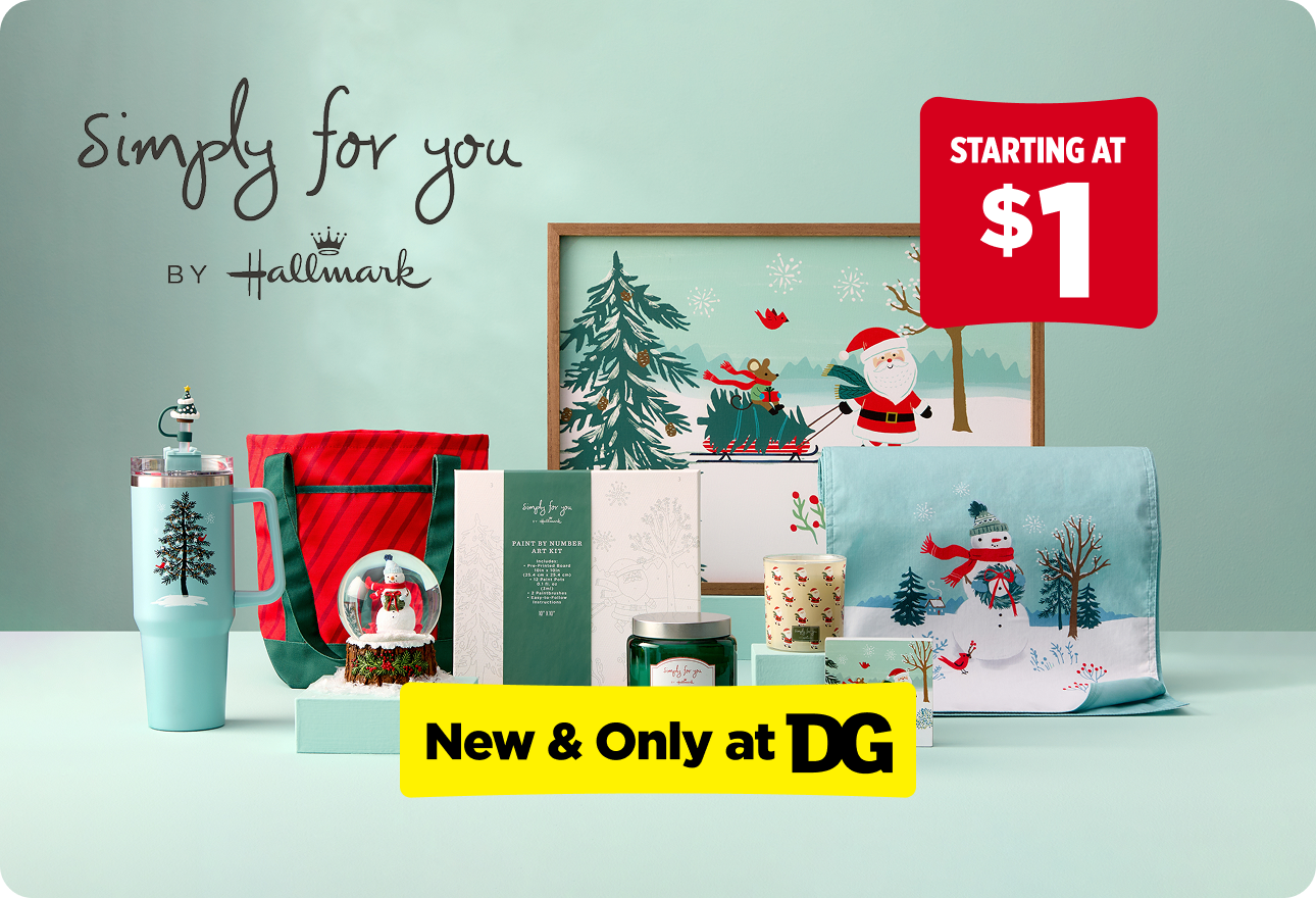 Simply for You by Hallmark — New & Only at DG — Starting at $1