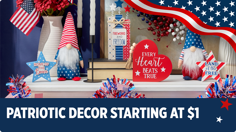 Patriotic Decor Starting at $1