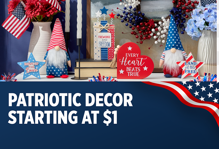 Patriotic Decor Starting at $1