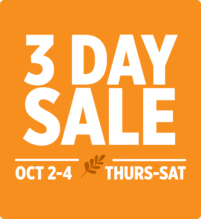 3 Day Sale