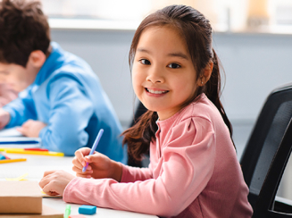 Child in school