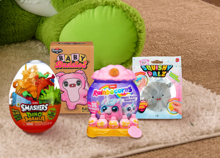 Smashers Dino Mania, Baby Baddies, Rainbocorns and Squishy Palz toys
