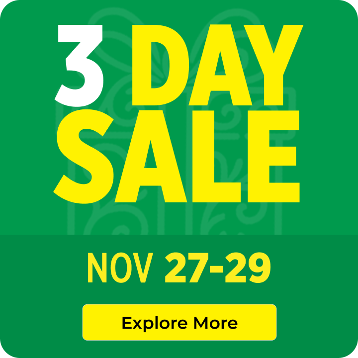 3 Day Sale 11/27 - 11/29