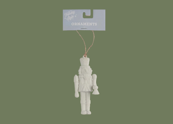 Joy snowman holiday ornament holding a Christmas tree