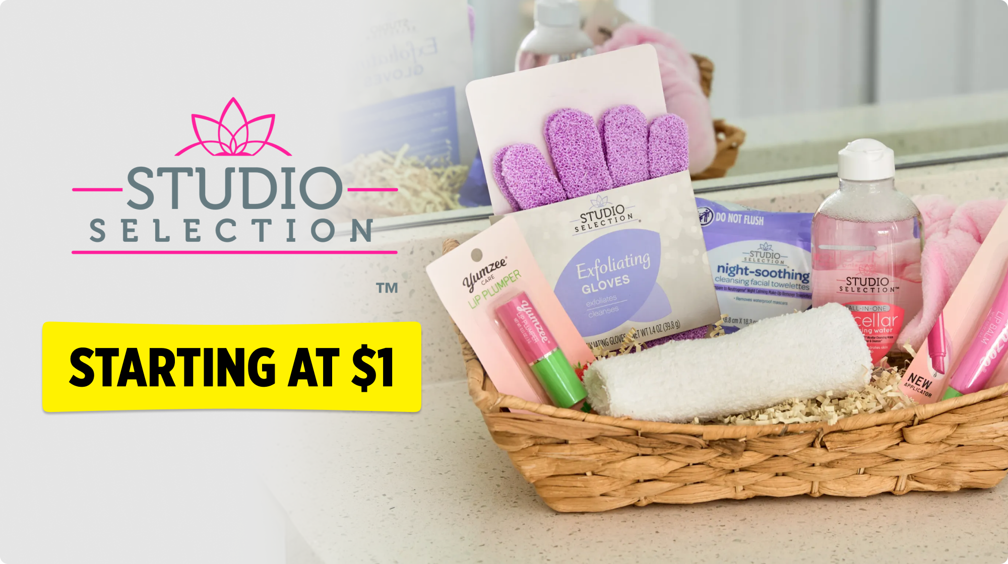 Starting at $1 studio selection
