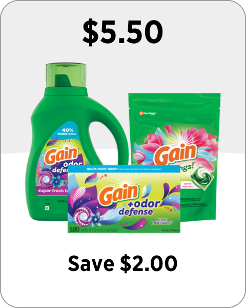 Save on  Gain Laundry Detergent