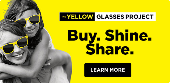 Buy. Shine. Share. Fight illiteracy with Yellow Glasses Project