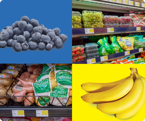 Fruits and vegetables