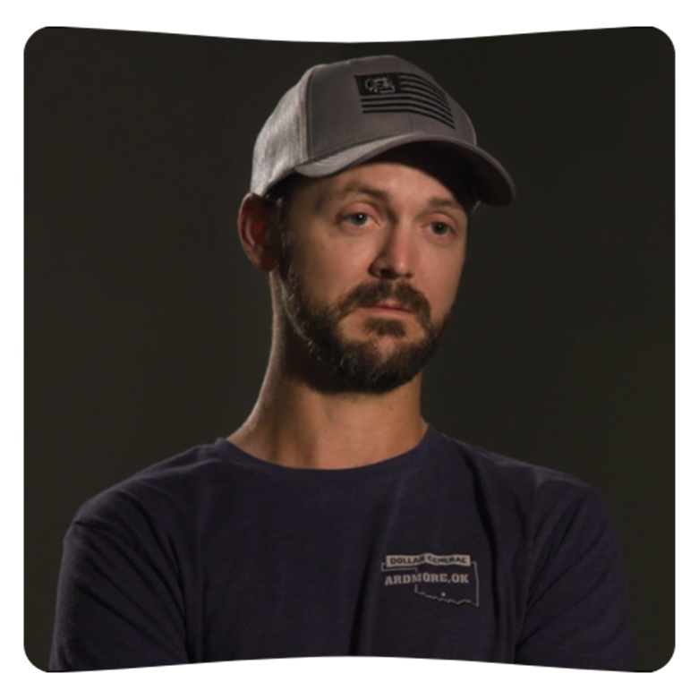 man with a baseball cap