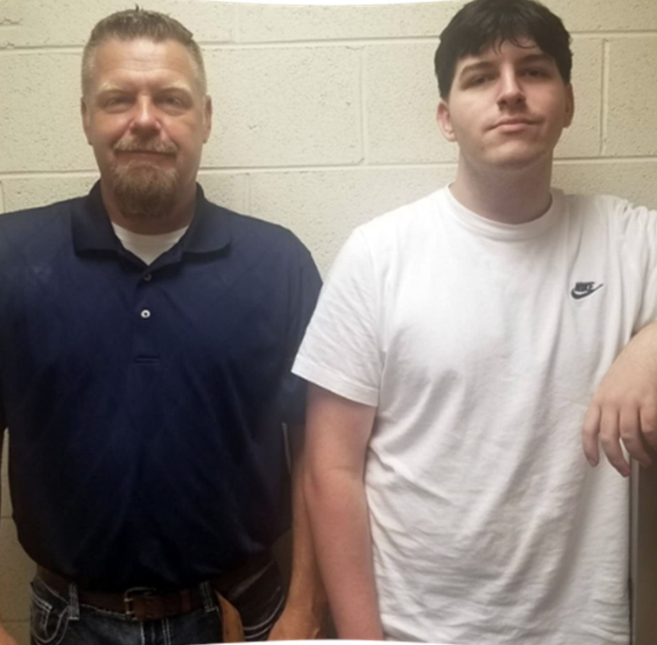 woman with a dark box