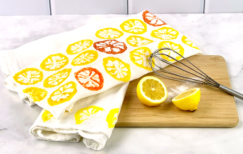 Lemon online dish towels