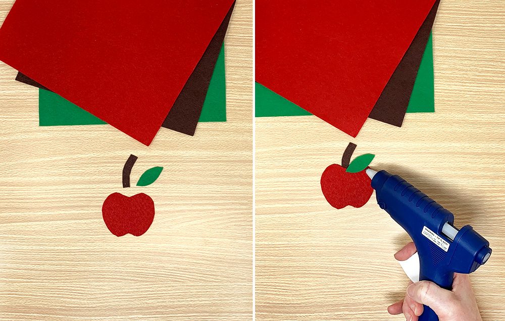 Use felt to make an apple!