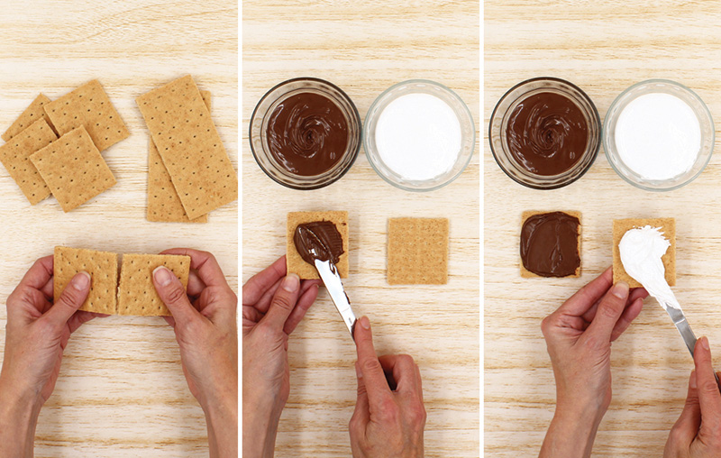 photo of step 1 for valentine s'more pops recipe craft 