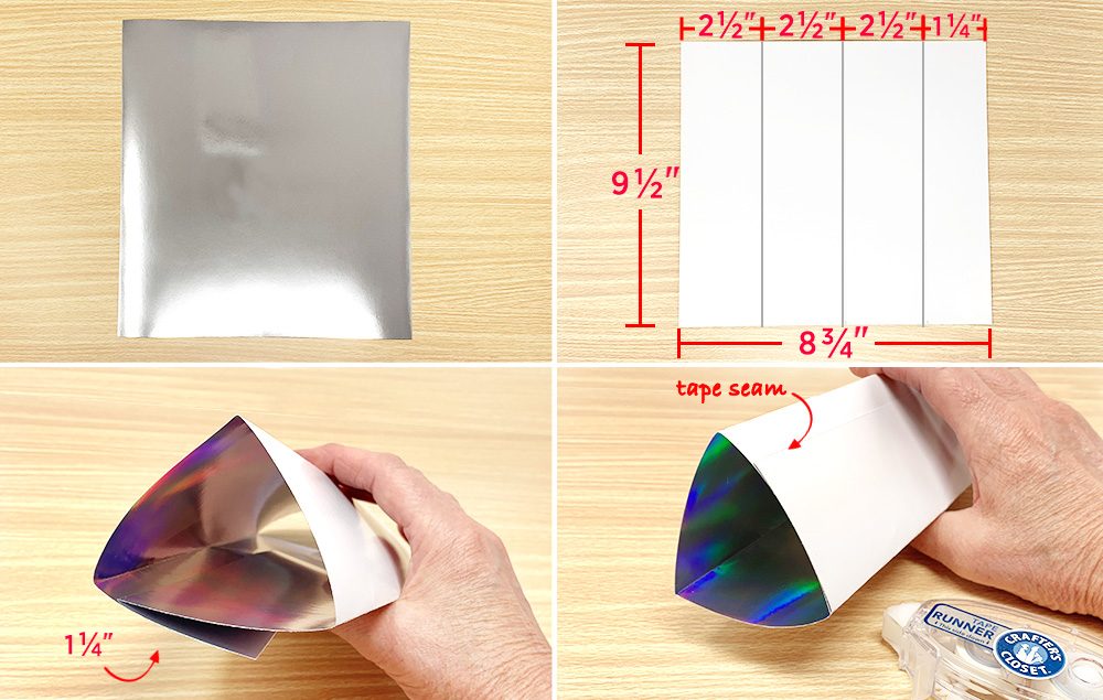 Holographic foil paper.